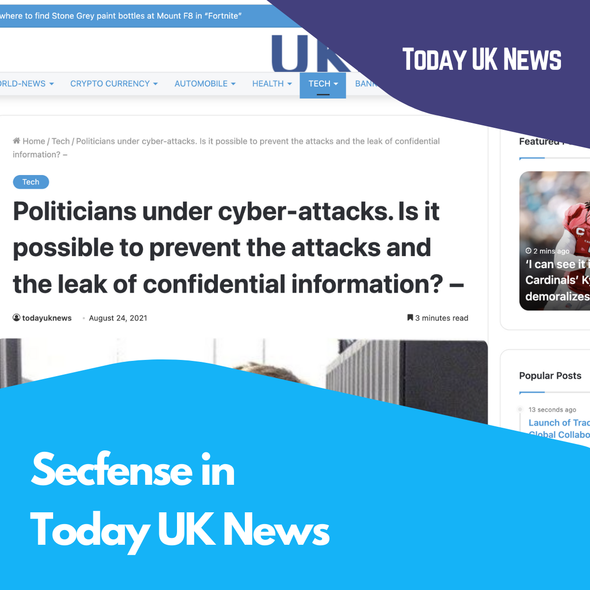 Secfense in Today UK News